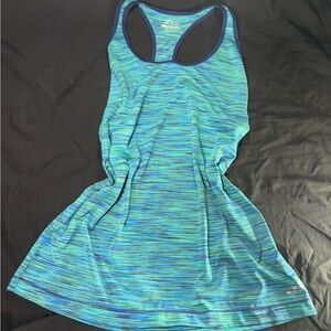 Blue and Green Striped Tank